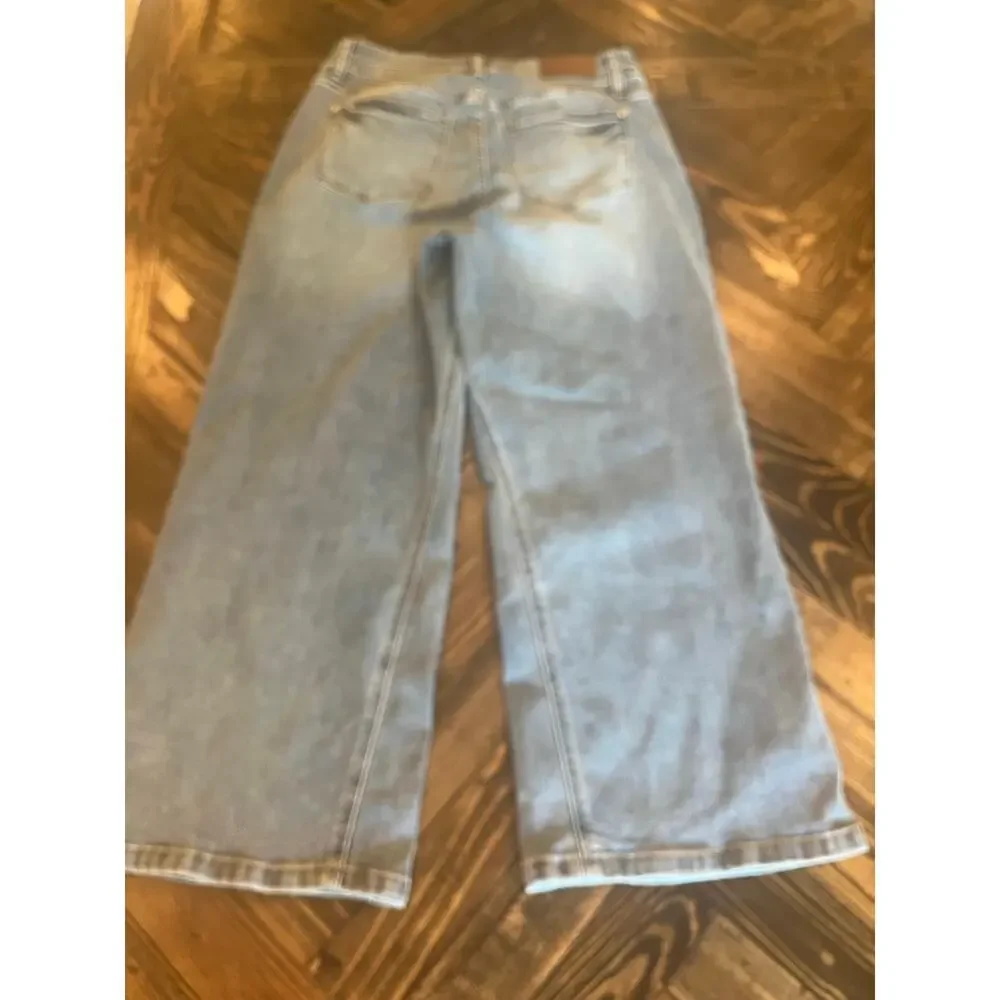 Judy Blue Wide Leg Crop Jeans Stretch Denim Women 9/29 JB88616 Summer Preppy